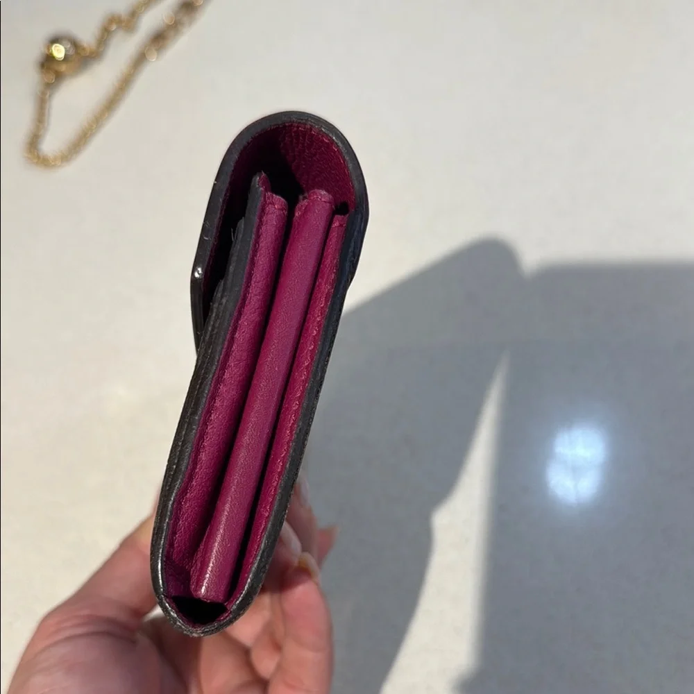 SOLD! Louis Vuitton Pink and Brown Women's Wallet - Picture 6 of 11